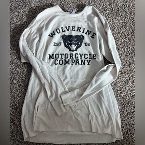 Wolverine Cream Long Sleeve Graphic Tee